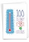 NobleWorks Funny 100th Birthday Card with Envelope Celebrate 100 Year Old Seniors Milestone Humor Greeting Card for Grandparents In Celsius 100 C9353MBG
