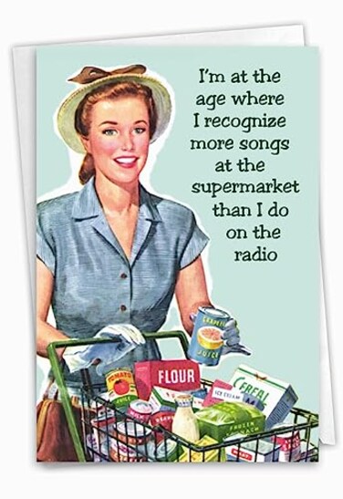 NobleWorks Funny Birthday Greeting Card with 5 x 7 Inch Envelope 1 Card Bday More Songs C7880BDG
