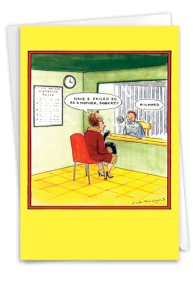 NobleWorks Funny Cartoon Mothers Day Card Comic Humor Mom Notecard wEnvelope Have I Failed You 0035