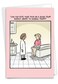 NobleWorks Funny Get Well Soon Card with Envelope Cartoon Humor Feel Better Greeting Pain Scale C6361FBG