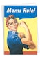 NobleWorks Happy Mothers Day Card with Envelope Funny Retro Greeting Card for Mom Stepmom Moms Rule 0096