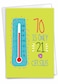 NobleWorks 1 Funny 70th Birthday Card Men 70 in Celsius Humor Milestone Notecard with Envelope C9350MBG
