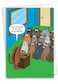 NobleWorks 1 Funny Birthday Cards with Cats Kitty Assembly Classroom Lick Humor Notecard with Envelope for Animal Lovers C3674BDG