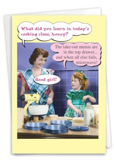 NobleWorks 1 Funny Mothers Day Card with Envelope Loving Humor Greeting Card for Mom Microwave 0071