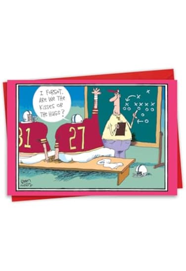 NobleWorks Happy Valentines Day Card with Envelope Note Card for Loving Valentine Hugs or Kisses 2420