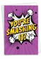 NobleWorks Hilarious Congratulations Greeting Card with 5 x 7 Inch Envelope 1 Card Congats Good LuckSmashing It C10255CGG