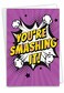 NobleWorks Hilarious Congratulations Greeting Card with 5 x 7 Inch Envelope 1 Card Congats Good LuckSmashing It C10255CGG