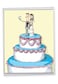 NobleWorks Jumbo Funny Wedding Congratulations Greeting Card 85 x 11 Inch with Envelope 1 Pack Thank You Congats Good Luck Cake Selfie J9733