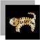 Old English Co Go Get Em Tiger Card Fun Good Luck Greeting Card For Men Women Children For Friends and Family Blank Inside Envelope Included