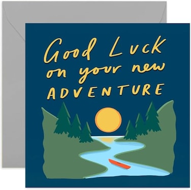 Old English Co New Adventure Good Luck Card Fun Leaving Card New Job Relocation Expat University Blank Inside Envelope Included