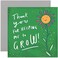 Old English Co Thank You Helping Me Grow Plant Card End of School Year Card Suitable for Teachers Teaching Assistant Nursery Blank Inside Envelope Included
