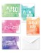 Paper Frenzy Watercolor Appreciation Thank You Note Cards and White Envelopes 25 pack