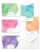 Paper Frenzy Watercolor Appreciation Thank You Note Cards and White Envelopes 25 pack