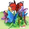 Paper Love 3D Pop Up Butterflies Card Gift for Birthday Wedding Anniversary Thank You Get Well Valentines Day Mothers Day All Occasions 5 x 7 Includes Envelope and Note Tag