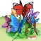 Paper Love 3D Pop Up Butterflies Card Gift for Birthday Wedding Anniversary Thank You Get Well Valentines Day Mothers Day All Occasions 5 x 7 Includes Envelope and Note Tag