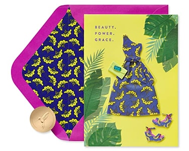 Papyrus Birthday Card for Her Handmade Ankara inspired Dress Wear Them Well