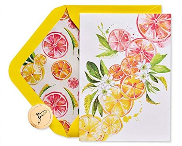 Papyrus Blank Card Ombre Fruit