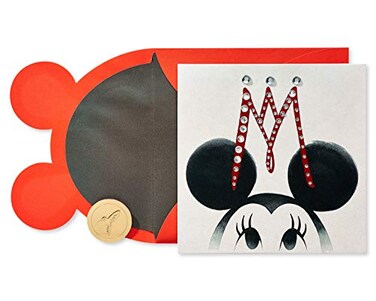 Papyrus Disney Blank Card Minnie with Crown