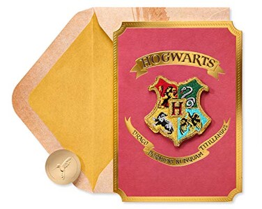 Papyrus Harry Potter Blank Card Hogwarts Patch