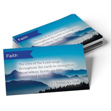 TREE OF Pass It On Scripture Cards Faith Matthew 1720 Pack of 25 Inspirational Bible Verse Wallet Cards for Devotional Bible Study Memorization Small Christian Greetings for Encouragement