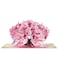POPWOW Bonsai Cherry Pop Up Cards Blue Bird 3D Greeting Cards Gift for Birthday Mothers Day Anniversary Valentines Day Mom Wife Her Girlfriend 5x7 Includes Envelope And Message Note