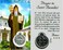 VILLAGE GIFT Premium assorted Holy Cards with Medal Catholic Saints and Prayers with medals Saint Benedict
