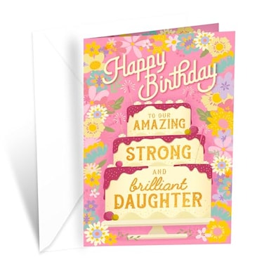 Prime Greetings Daughter Birthday Card Made in America EcoFriendly Thick Card Stock with Premium Envelope 5in x 775in Packaged in Protective Mailer