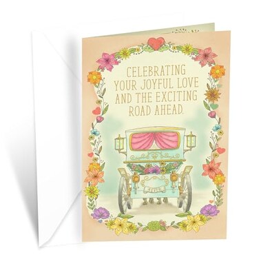 Prime Greetings Wedding Card Made in America EcoFriendly Thick Card Stock with Premium Envelope 5in x 775in Packaged in Protective Mailer