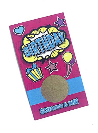 PROMO PRINTING GROUP INC Birthday Scratch Win Cards 30 Cards