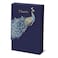 Punch Studio Boxed Peacock Design Note Cards Set of 10 Thank You Cards and Full Color Envelopes 35 x 5 Indigo Peacock Design 45026