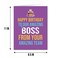 Qiliji Big Birthday Card for Boss Happy Birthday Card from Your Amazing Team Boss Birthday Party Jumbo Bday Card