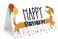 Red Door Inspirations Dog Happy Birthday Card 4x6 includes card and envelope Dachshund Birthday Card Single