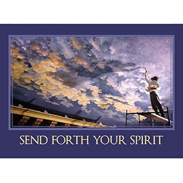 Salutare Stationery Holy Spirit Card for Confirmation or Religious Occasion