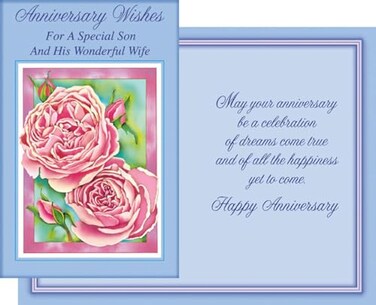 Stockwell Greetings Anniversary Son and his Wife Card