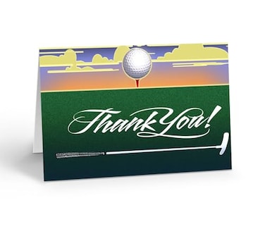 Stonehouse Collection Golf Note Cards 10 Blank Thank You Golfing Cards Envelopes Golfing Gifts USA Made Standard
