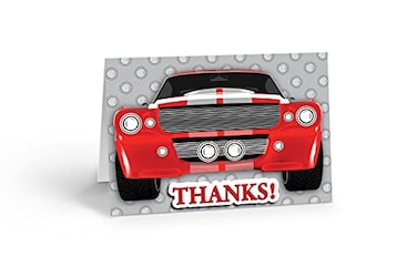 Stonehouse Collection Muscle Car Theme Thank You Note Card 10 Boxed Cards Envelopes Standard