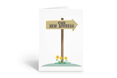 Stonehouse Collection New Address Cards 10 Boxed Moving Announcement Cards Envelopes USA Made Weve Moved Moved Sign