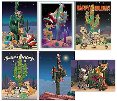Stonehouse Collection Western Christmas Cards Variety Pack 24 Southwest Cards Envelopes