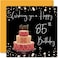 Stuff4 Happy 85th Birthday Card Blank Inside 145mm x 145mm Letter Print UnisexAdults