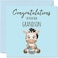 Stuff4 New Baby Boy Card Congrats Grandson Welcome To The World 57 x 57 Inch