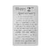 TANWIH 2 Year Anniversary Card Gifts for Men 2nd Anniversary Card for Him 2nd Year Wedding Gifts for Husband Engraved Metal Wallet Insert