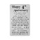 TANWIH 4 Year Anniversary Card Gifts for Her 4th Wedding Anniversary Card for Her Wife Engraved Metal Wallet Insert