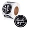 GSM Brands Thank You Stickers Supporting My Small Business Roll of 500 2 Inch Round Black and White