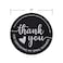 GSM Brands Thank You Stickers Supporting My Small Business Roll of 500 2 Inch Round Black and White