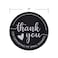 GSM Brands Thank You Stickers Supporting My Small Business Roll of 500 2 Inch Round Black and White