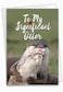 The Best Card Company 1 Happy Birthday Greeting Card Adorable Animals Cute Bday Notecard with Envelope Significant Otters C5528BDG