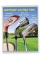 The Best Card Company 1 Large Birthday Card with Envelope 85 x 11 Inch Fun Wordy Celebration Card for Birthdays Golfing Tips J9002BDG