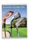 The Best Card Company 1 Large Birthday Card with Envelope 85 x 11 Inch Fun Wordy Celebration Card for Birthdays Golfing Tips J9002BDG