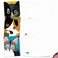 The Best Card Company 10 Adorable Blank Cat Cards 4 x 512 Inch Cute Pet Kittens Assorted Bulk Notecard Set Cubic Cats M6730OCB