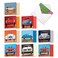 The Best Card Company 10 All Occasion Blank Cat Cards 4 x 512 Inch Cute Assorted Bulk Card Set Car Cats MQ4978OCBB1x10